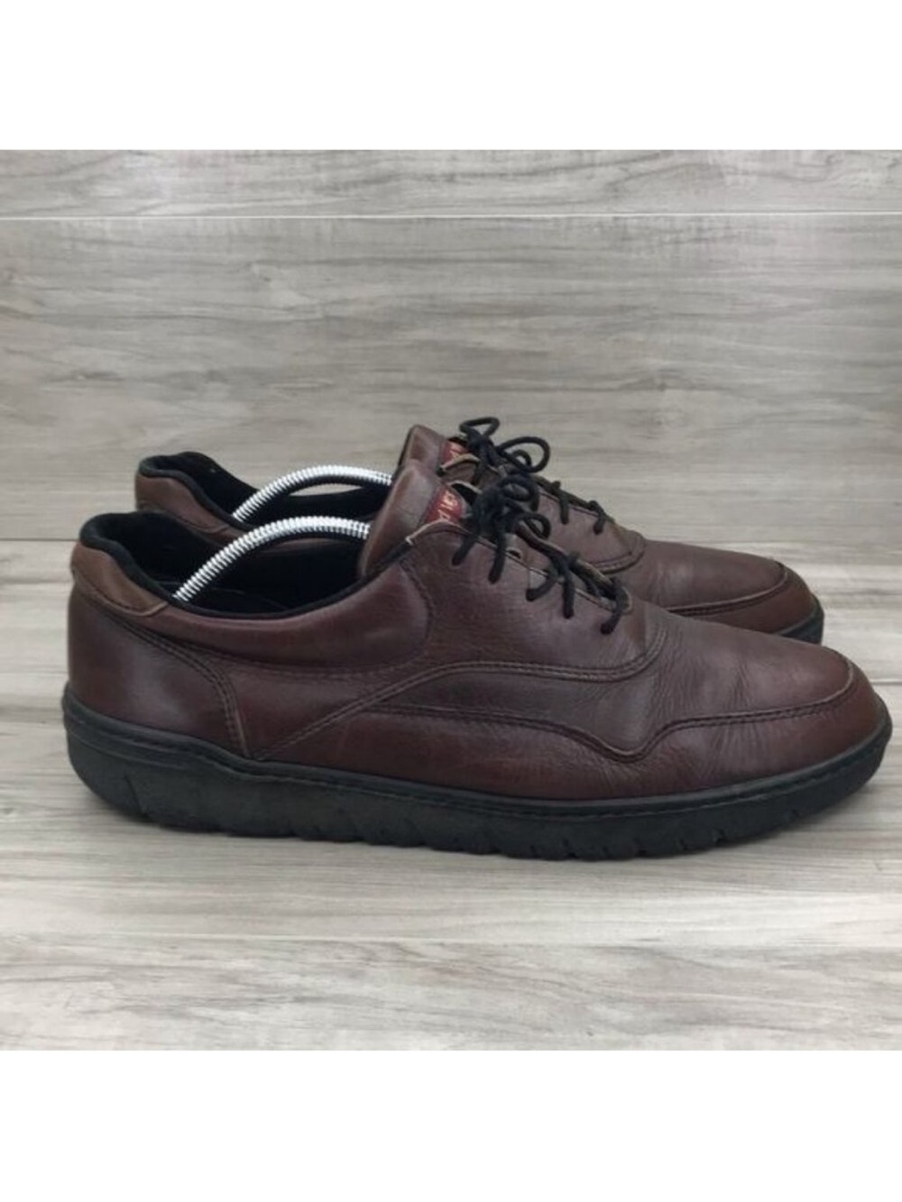 Red Wing Shoe Men's 12D Griptec Burgundy Brown Leather Lace Up Casual Comfort